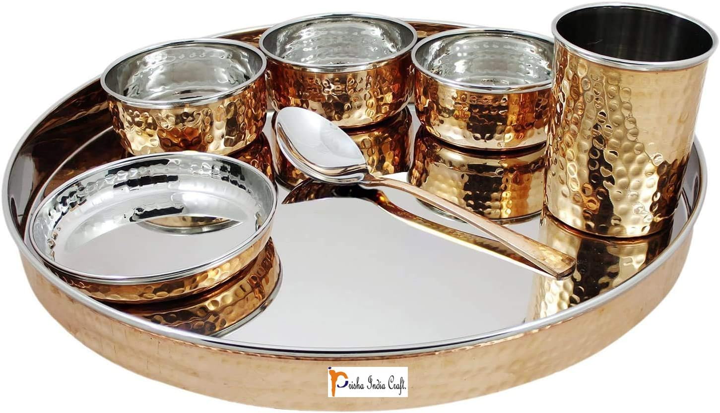 Copper Stainless Steel Dinner Set