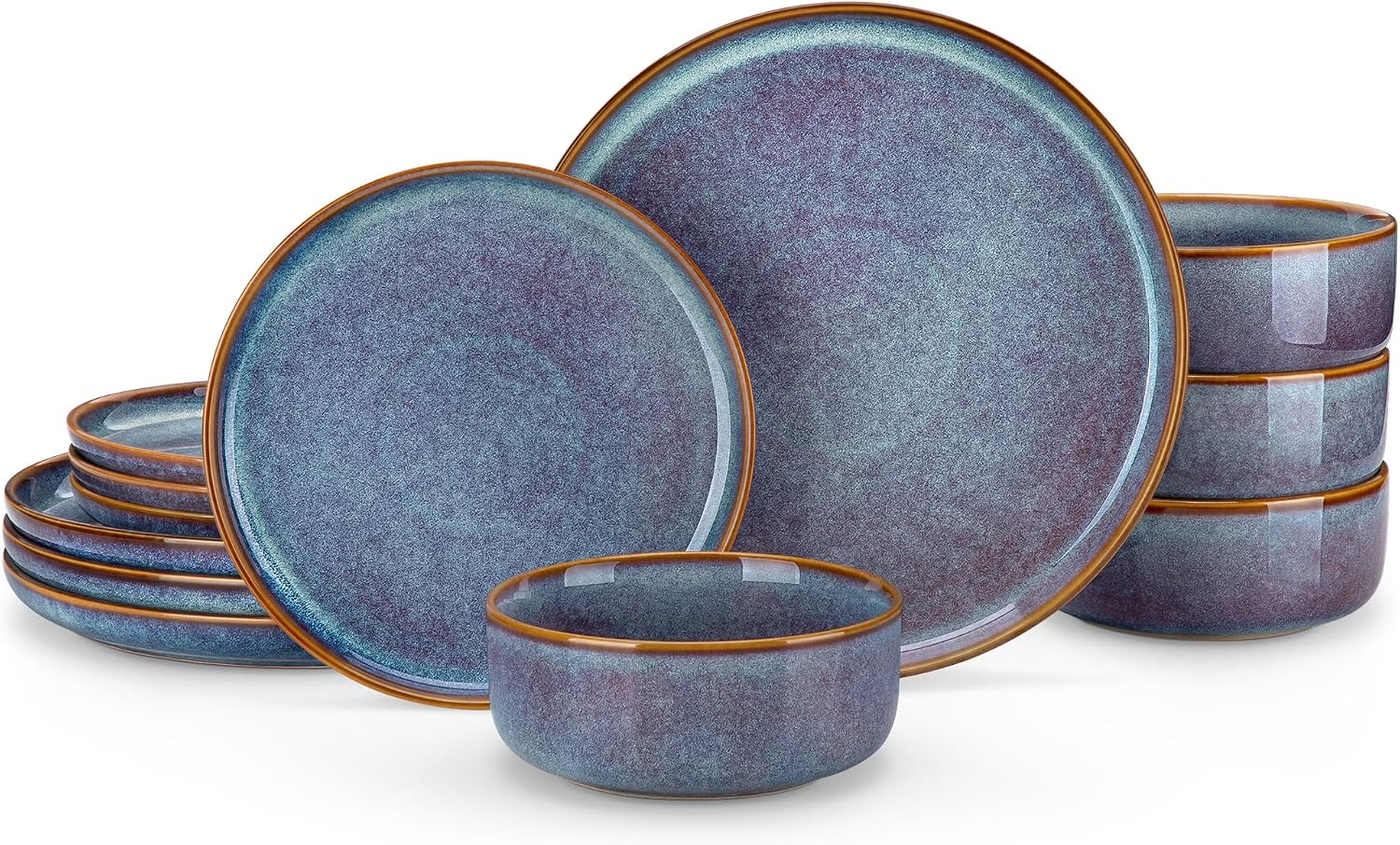 Grey-blue Reactive Glaze Dinnerware